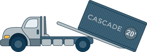 Cascade Crate - Tilt bed truck with 20' container