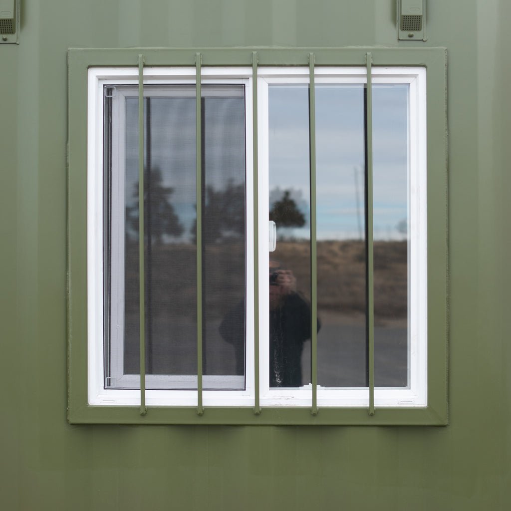 Shipping Container with Security Window