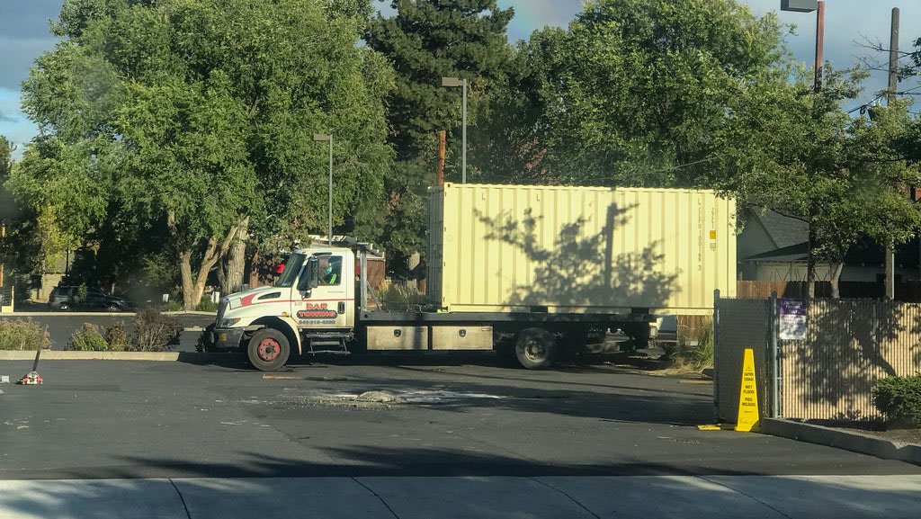 Cascade Crate 20' Tilt Bed Truck with 20' Shipping Container